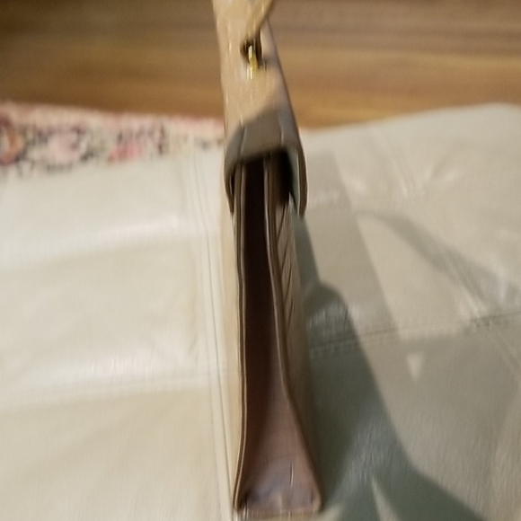 Lauren by Ralph Lauren croco texture tan leather - Picture 2 of 7